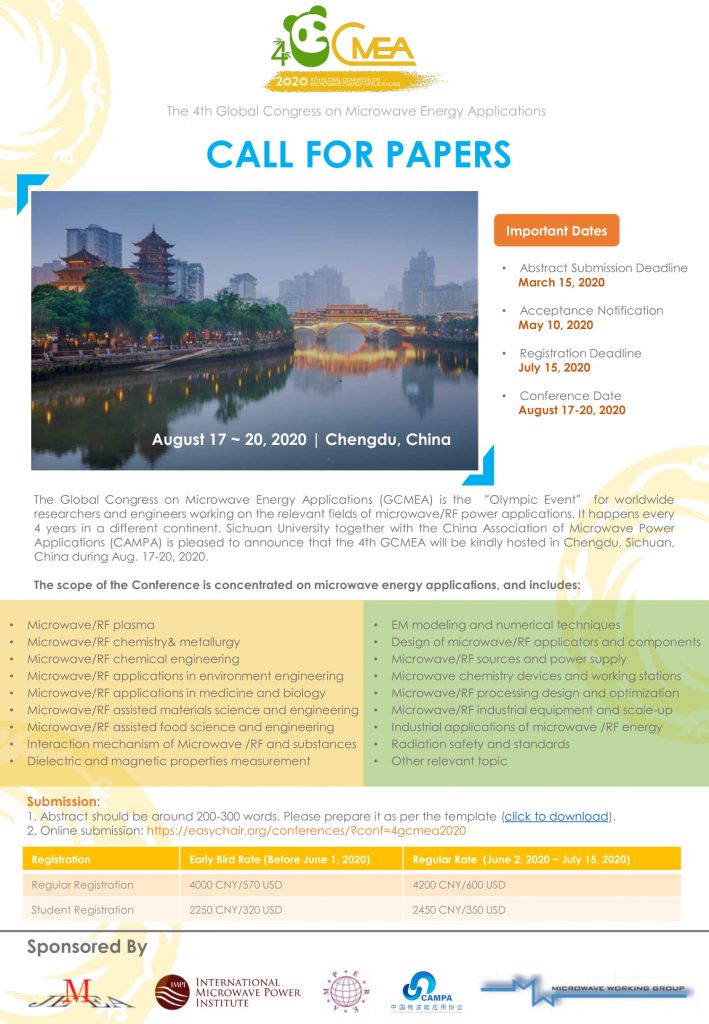 4GCMEA 2nd Call For Papers