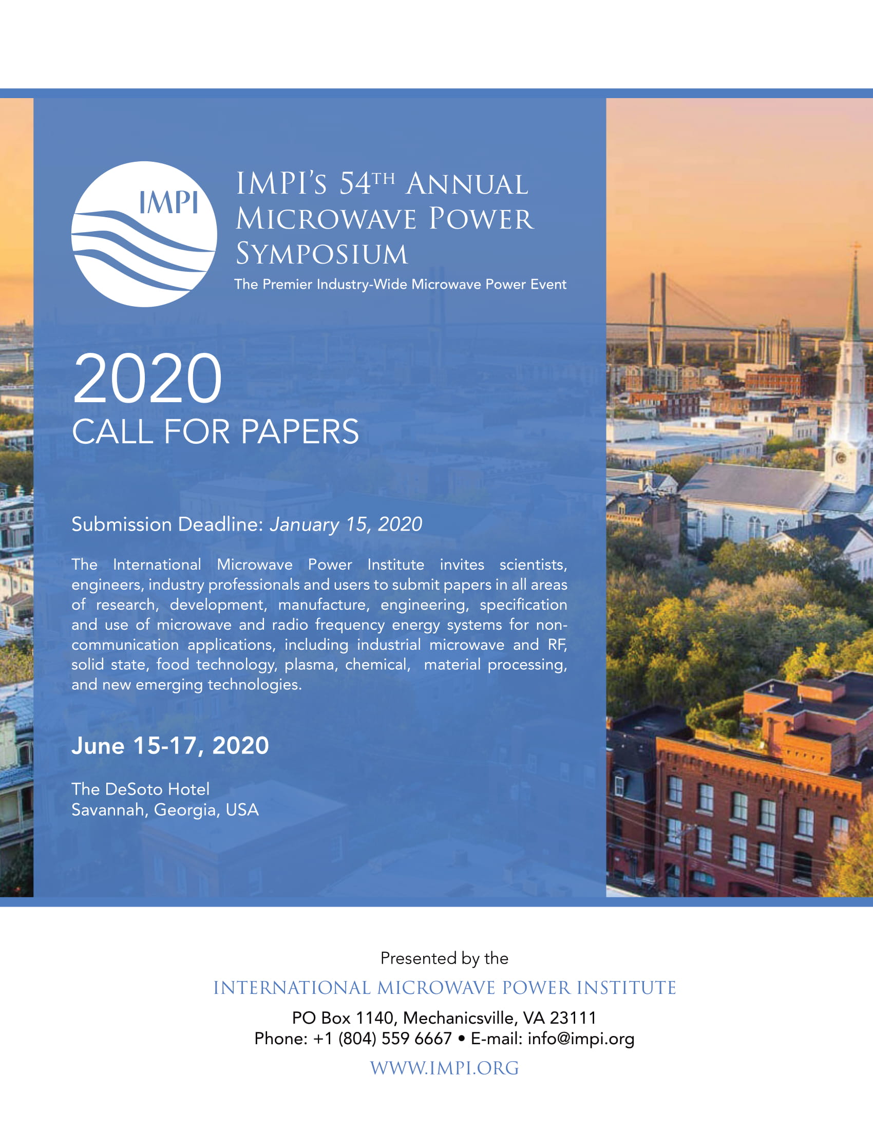 call for papers impi 2020